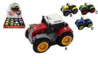 Obrázek z Traktor převraceí plast 10cm mix barev na baterie RP-0,60Kč (12) 